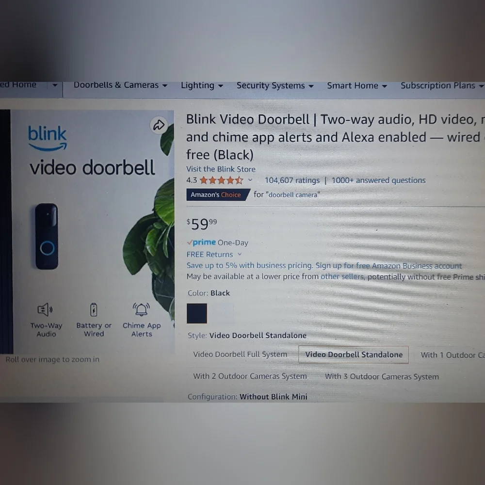 Blink Video Doorbell